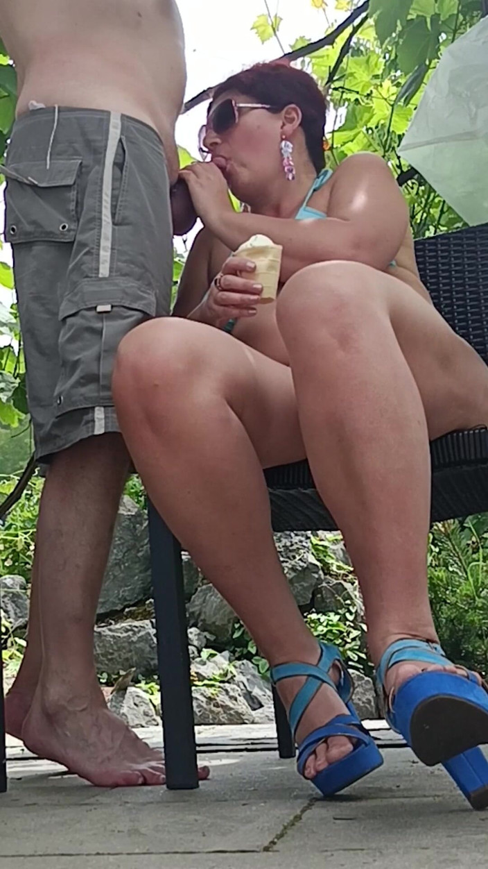 Serge Didier: A Beautiful Azerbaijani Woman in a Bikini Licked Ice Cream...
