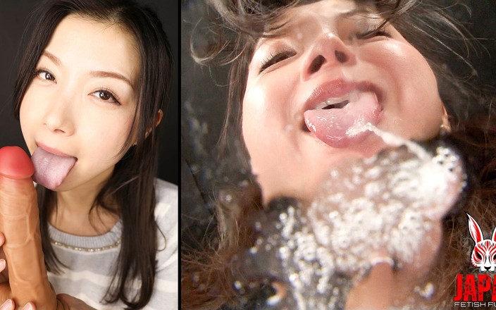 Japan Fetish Fusion: Tsubaki Kato spuugt haar stinkende speeksel in je gezicht