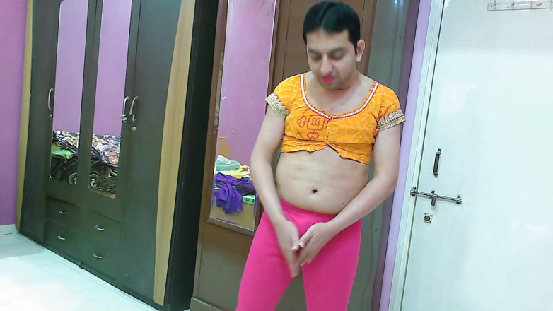 Cute & Nude Crossdresser: Sweet sissy crossdresser femboy Sweet Lollipop in a sexy top...