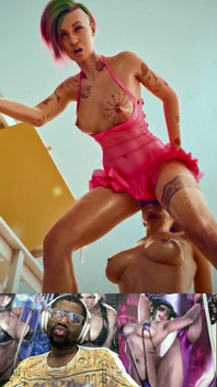 Tight Pussy Judy Gets Dildo’d by Panam’s Mouth as She Rides a Hard Thicc Dildo