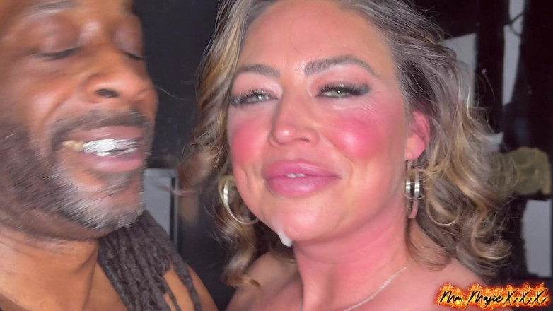 Mr_Majic: Qos Tiffy Meets Her Porn Crush, Swallows the Huge Load...