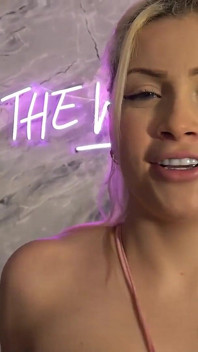 Stacked Blonde Shoves a Huge Dildo Deep Inside Her Wet Snatch!