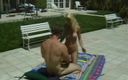 Angel slut with mature: Sexo desenfrenado junto a la piscina con la hermosa y...