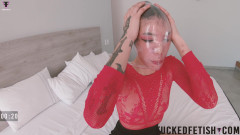 Fucked fetish: Helmet kondom nafas melambung baik bermain motel lucu