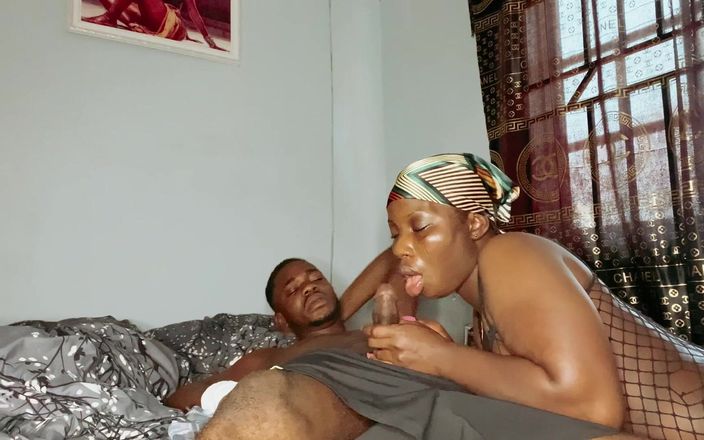 Nastyblackmama: Stoute stiefbroer kwam thuis van het werk, hij betrapte me...