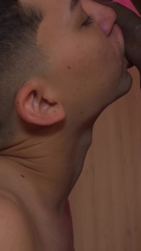 Femboy Gives Me a Sloppy Deepthroat and Gets His Throat Fucked Hard