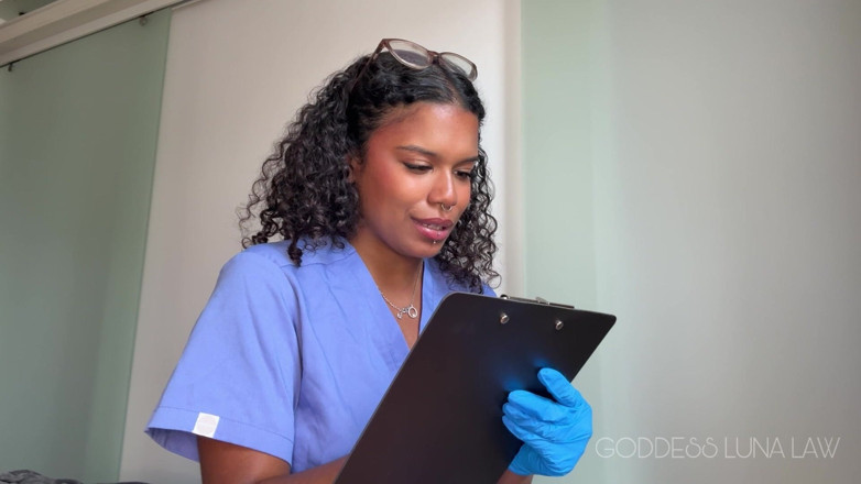 Goddess Luna Law: Micropenis Diagnosis Ebony Nurse Goddess Luna Law Turns Your Check-up...