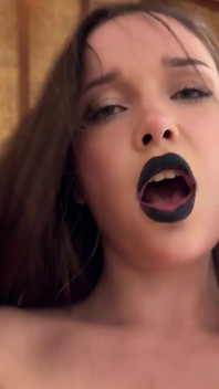 Goth Chick Rides Cock and Sucks