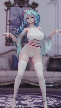 Hatsune (g)i-dle - Queencard Queen Erotische Uniform Striptease Kolossale Brüste zittern