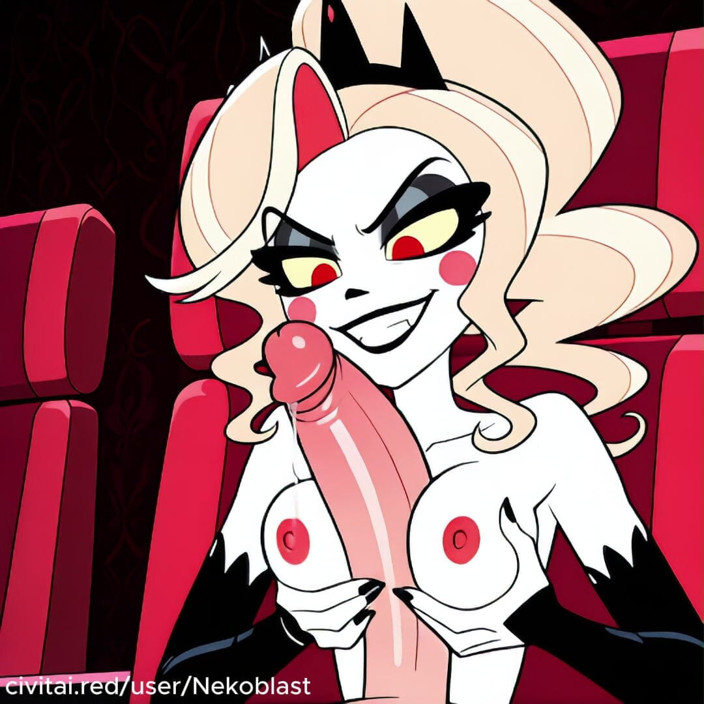 Nekoblastai: Hazbin Hotel Charlie Morningstar grup seks