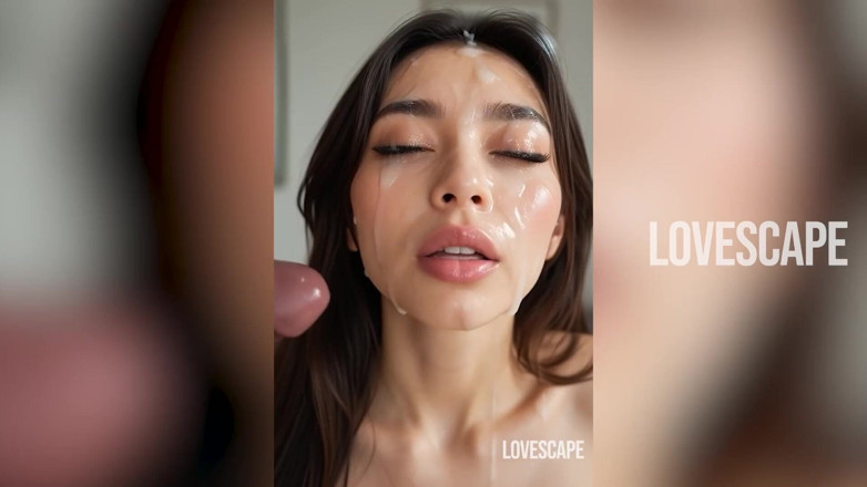 Lovescape: Geile brünette wird von massiven schwänzen gefickt