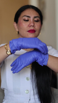 Fétiche des gants en latex, asmr