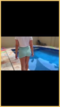 Wifey Wet Shirt in the Pool with Perfect Braless Tits