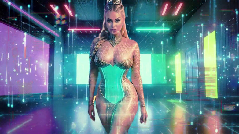 Goddess Misha Goldy: Éxtasis cyber - producción de dopamina de Gooner
