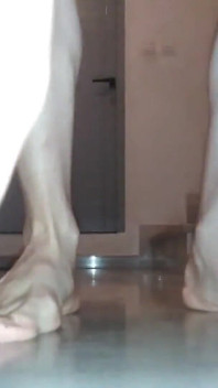 Playing Naked with Piss on Staircase