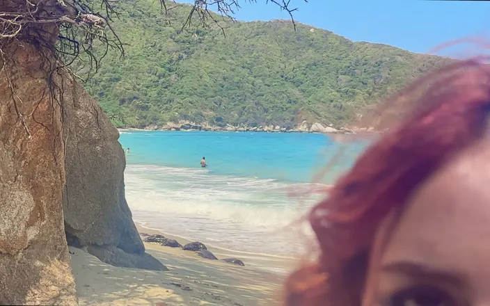 cxlila: Risky Beach POV: Fucking My Wife in Public, Stranger Walks