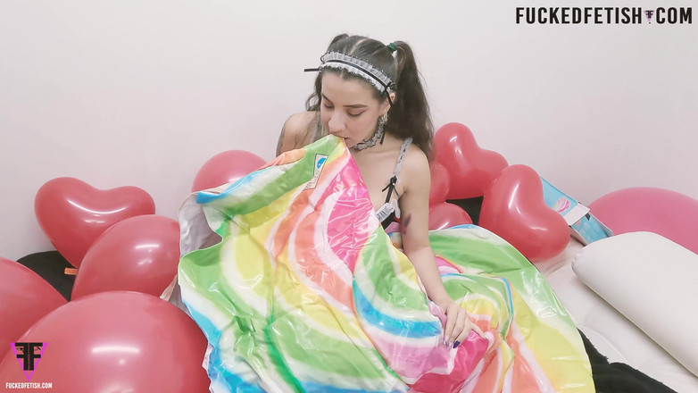 Fucked fetish: Волшебная горничная b2p, надувные шарики в видео от первого лица
