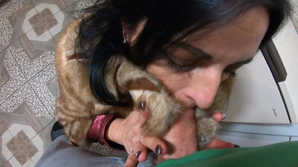 MilfyCalla: Milfycalla- Big Squirt and Cum Play While Wearing Fur Coat...