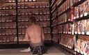 SEXUAL SIN GAY: Hungry Gay Scene-1 threesome of Guys at the Video Store...