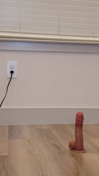Straight Man Riding Cock While in Chastity