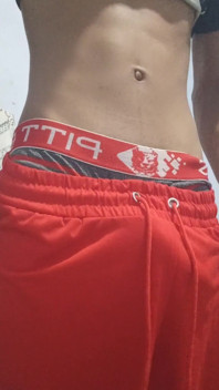 Young Man Showing the Volume of His Dick