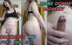 Dominante tgirl trata você como sujeira e fode seu rosto
