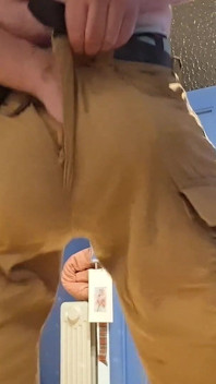 Amazing Bulge in Kaki Shorts