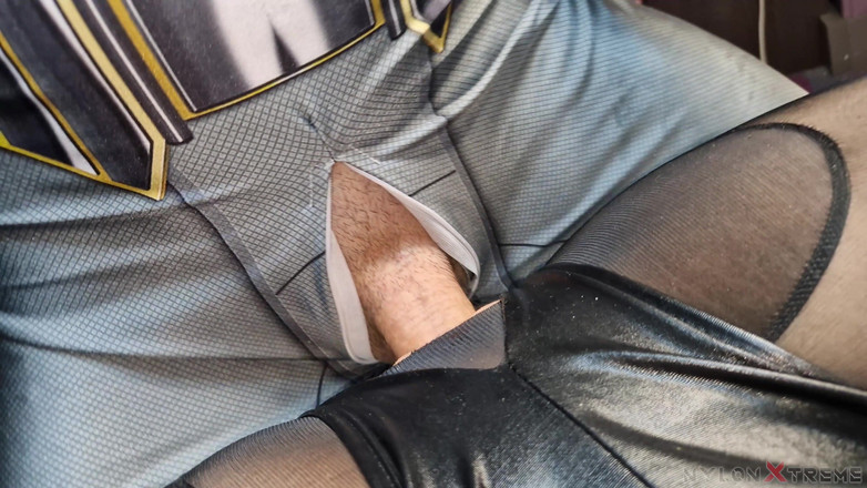 Nylon Xtreme: Bakış açısı marigalore kedi kadın naylon seks