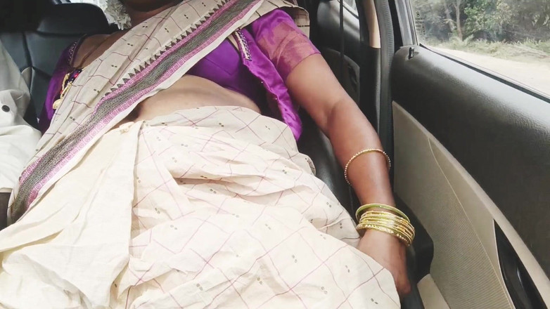 Telugu honey lips: Deel -2, Telugu vuile praat, stiefmoeder stiefzoon in auto romantische reis