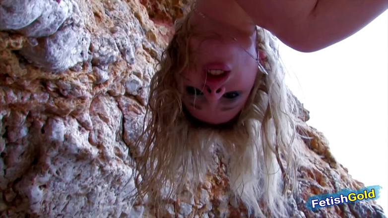 Teens Like it Hard: Blonde teen gets caught masturbating on the beach and takes...