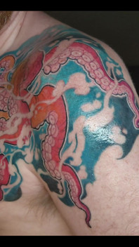 My Octopus Tattoo Is Finished! I Love It!