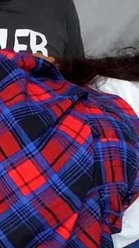 My Cute Step Sister Told Me to Neat Her Ponytail - It Ends with Cum on Tits - Asian Hot Couple