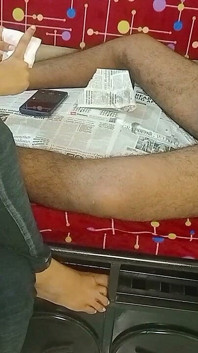 Semasa Mengambil Tembusan Berganda, Dia Mengambil Peluang Itu Membuatkan Saya Untuk Handjob Dengan Minyak