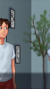 Twee Perverse Huurders Betrapten Hun Geile Hospita Op Masturberen in Haar Kamer - Summertime Saga 3D Geanimeerde Pornogame