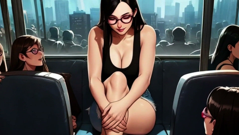 Spicy Toons: Lin Gives a Footjob on the Train