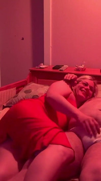 Romantic Sex with Pink Light and New Position,cum Swallow