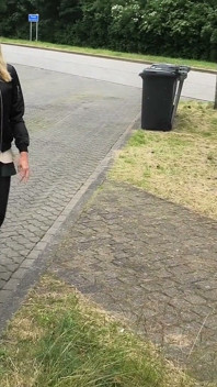 Blonde Whore Lets a Stranger Fuck Her on the Autobahn Parking Lot