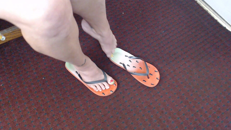 Abby Anna: Fruity chanclas y dedos de los pies juego de zapatos
