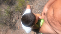 bekycarril: Kouření v lese s pěkným výhledem a polykáním spermatu