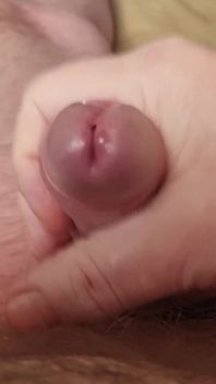 Daddy Lies Down and Jerks His Cock Until He Orgasms Loves to Play with His Cock While I Watch.