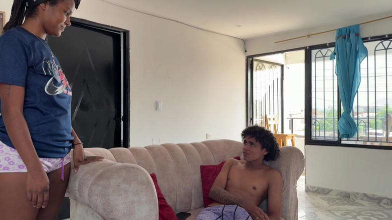 CarlitosSexxx: My Cute Black Stepsister Is Masturbating. I Surprised Her with...