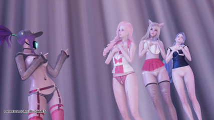 3D-Hentai Games: [MMD] T ara - BunnyStyle nagi taniec Ahri Kaisa Seraphine sexy...