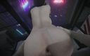 Velvixian 3D: Tifa Lockhart и межрасовая в облачных облаках - особенная ночь