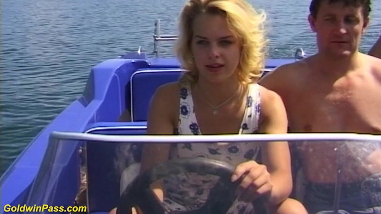 Goldwin pass: Horny German couple loves outdoor sex at the boat