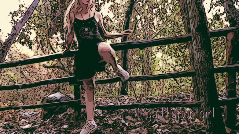 Inga lillypop girl comics: Cartoon Teen Masturbating in the Forest