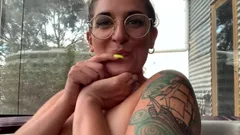 Ass Shaking, Spreading and Butthole Winking in the Hot Tub