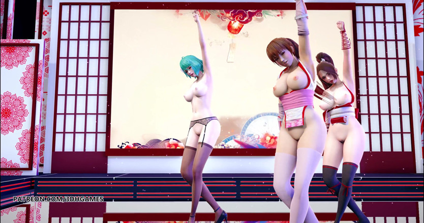 3D-Hentai Games: GigaReolEVO - Uzależnienie nagi taniec Mai Shiranui Tamaki Kasumi DOA