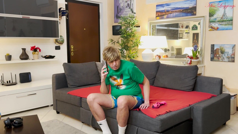 MissLeggings: Stepaunt Is Upset Catching Her Stepnephew Secretly Masturbating with His...