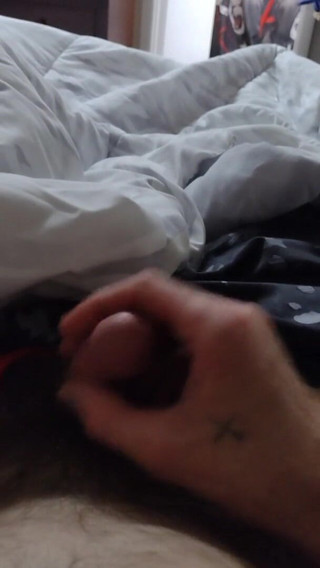 Pussylicker99: Stroking my cock.