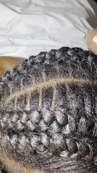 Hair Fetish for Ebony Teen Receiving Cum